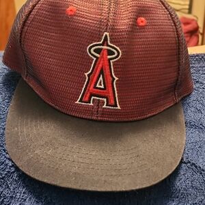 Angels Red and Black Mesh Cap